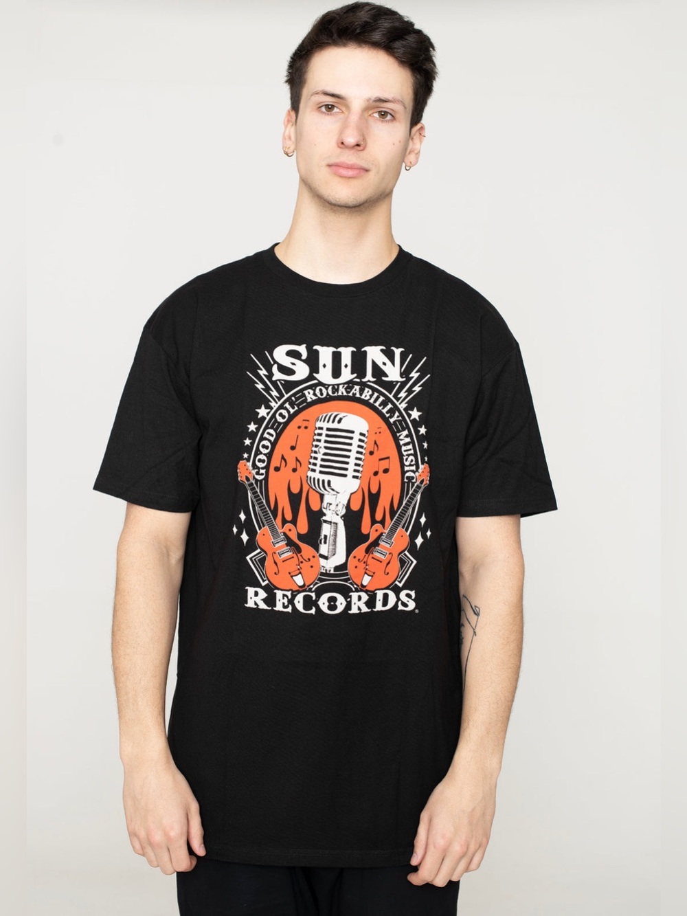 NWT Steady Clothing - Sun Records - Rockabilly Music Large Black - T-Shirt